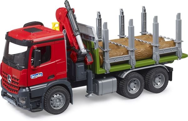 Produktbild: Bruder LKW Modell Mercedes Benz Arocs Holztransporter mit Greifarm Fertigmodell LKW Modell