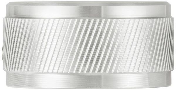Produktbild: TRU COMPONENTS TC-11613824 Drehknopf mit Knopfmarkierung Silber (&Oslash; x H) 34 mm x 17 mm Aluminium 1 St.