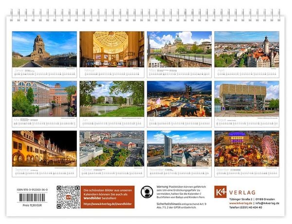 Produktbild: Kalender Leipzig kompakt 2027