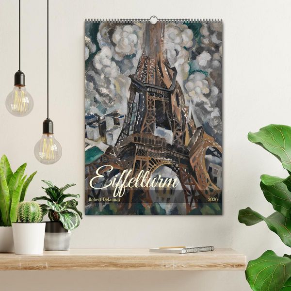 Produktbild: Eiffelturm - Robert Delaunay (Wandkalender 2026 DIN A2 hoch), CALVENDO Monatskalender