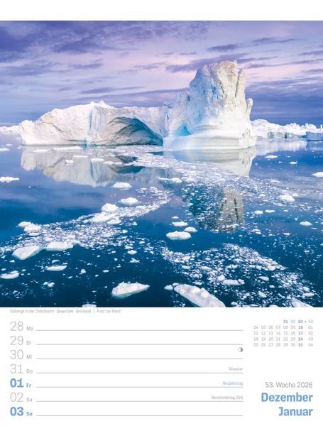 Produktbild: Planet Erde Wochenplaner Kalender 2027 | Landschaften der Welt