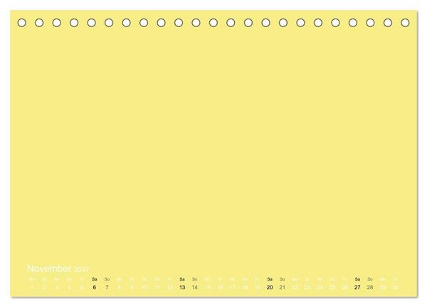 Produktbild: Bastelkalender - Gelb (Tischkalender 2027 DIN A5 quer), CALVENDO Monatskalender