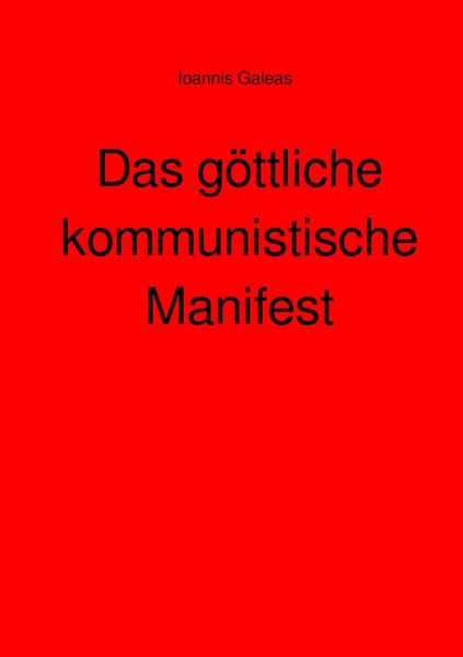 Produktbild: Das g&ouml;ttliche kommunistische Manifest