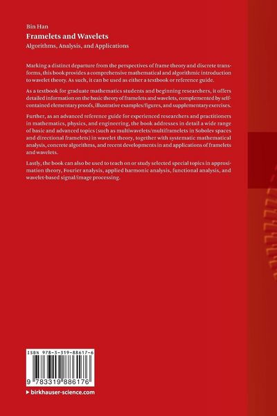Produktbild: Framelets and Wavelets