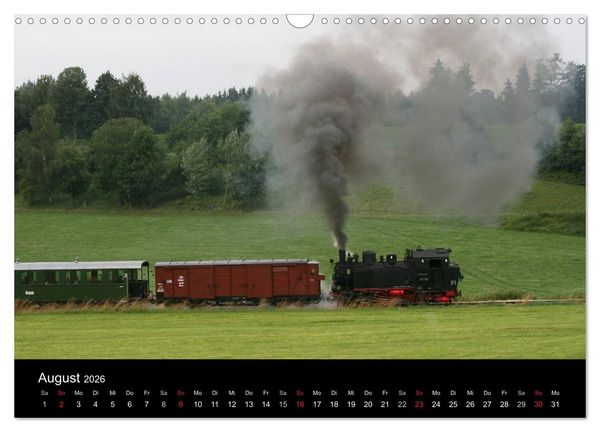 Produktbild: Mein Dampfbahnkalender 2026 (Wandkalender 2026 DIN A3 quer), CALVENDO Monatskalender