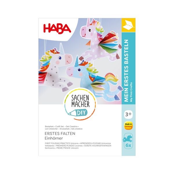 Produktbild: HABA 2013242 - SachenMacher DIY: Erstes Falten Einh&ouml;rner, Erstes Basteln