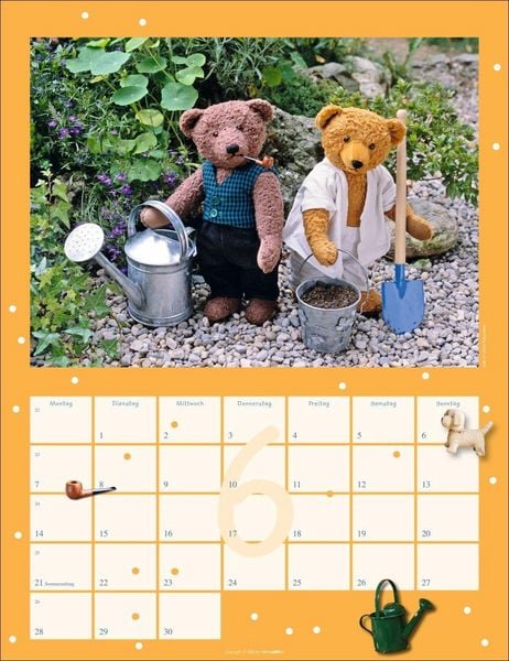 Produktbild: Teddyb&auml;ren Kalender 2027