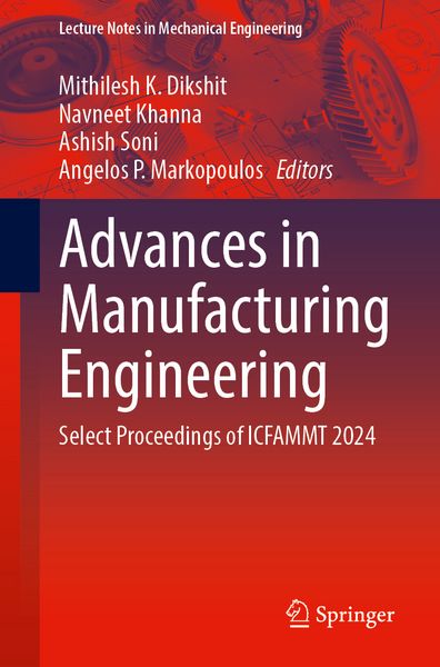 Produktbild: Advances in Manufacturing Engineering