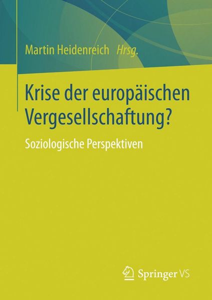 Produktbild: Krise der europ&auml;ischen Vergesellschaftung?