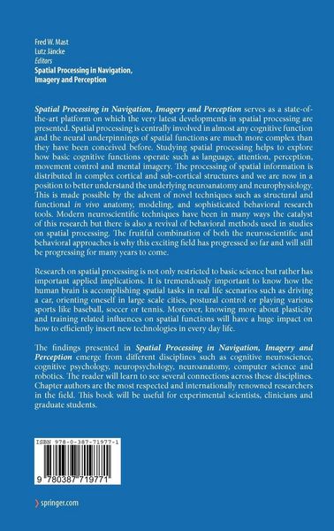 Produktbild: Spatial Processing in Navigation, Imagery and Perception