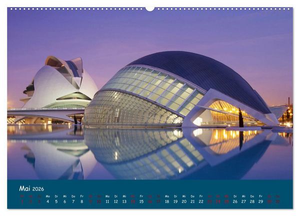 Produktbild: Valencia - Geschichte und Moderne (hochwertiger Premium Wandkalender 2026 DIN A2 quer), Kunstdruck in Hochglanz