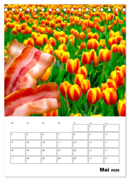 Produktbild: Bacon Kalender - Wir lieben Bacon (Tischkalender 2026 DIN A5 hoch), CALVENDO Monatskalender