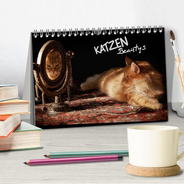 Produktbild: KATZEN Beautys (Tischkalender 2026 DIN A5 quer), CALVENDO Monatskalender