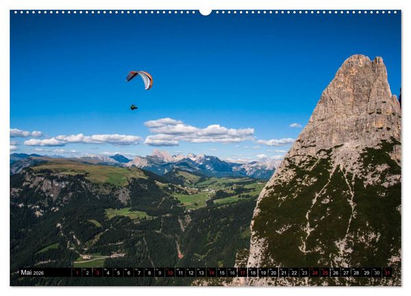 Produktbild: Paragliding - die Faszination des Fliegens (Wandkalender 2026 DIN A2 quer), CALVENDO Monatskalender