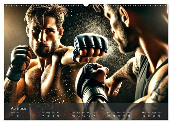 Produktbild: MMA UK - The ultimate fight (Wall Calendar 2026 DIN A2 landscape), CALVENDO 12 Month Wall Calendar