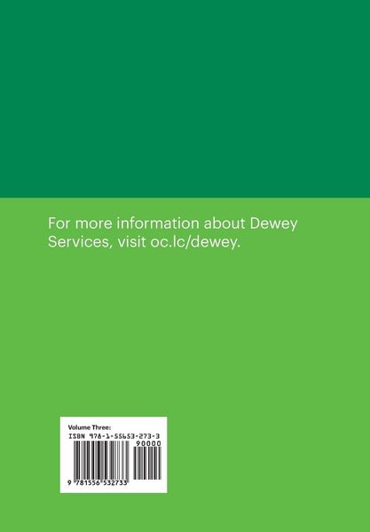 Produktbild: Dewey Decimal Classification, 2023 (Schedules 600-999) (Volume 3 of 4)