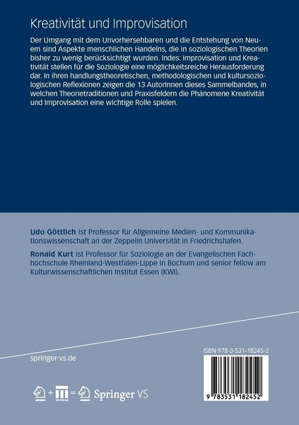 Produktbild: Kreativit&auml;t und Improvisation