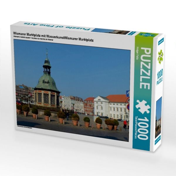 Wismarer Marktplatz mit Wasserkunst Wismarer Marktplatz (Puzzle)