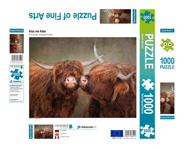 Produktbild: CALVENDO Puzzle Kiss me Kate 1000 Teile Lege-Gr&ouml;&szlig;e 640 x 480 cm Foto-Puzzle Bild von Claudia Moeckel