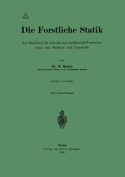 Produktbild: Die Forstliche Statik