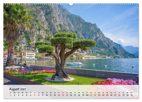 Produktbild: Limone sul Garda - Traumhaftes St&auml;dtchen am Gardasee (hochwertiger Premium Wandkalender 2027 DIN A2 quer), Kunstdruck in Hochglanz