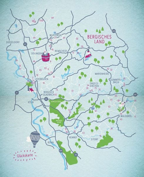 Produktbild: Blaue Glücksorte im Bergischen Land