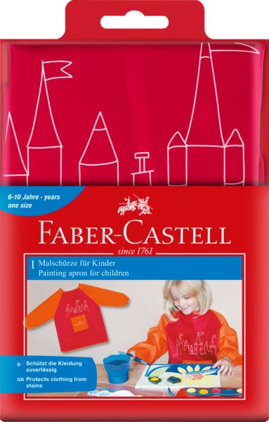 Produktbild: Malsch&uuml;rze f&uuml;r Kinder Farbe rot/orange