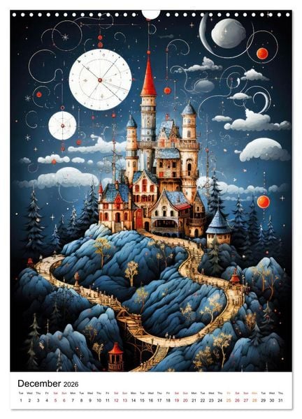 Produktbild: Medieval Legends (Wall Calendar 2026 DIN A3 portrait), CALVENDO 12 Month Wall Calendar