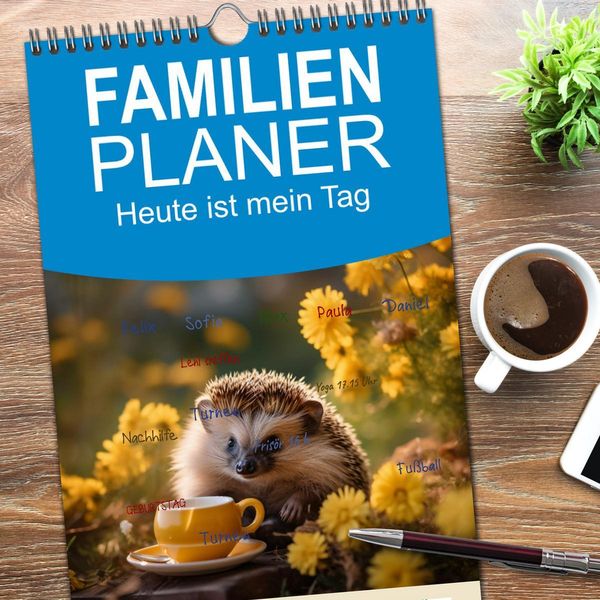 Produktbild: Familienplaner 2026 - Heute ist mein Tag mit 5 Spalten (Wandkalender, 21 x 45 cm) CALVENDO