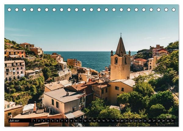 Produktbild: Cinque Terre - Traumhaft sch&ouml;n (Tischkalender 2027 DIN A5 quer), CALVENDO Monatskalender