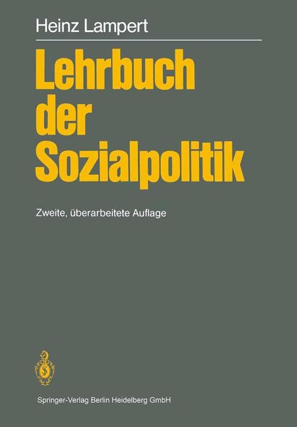 Produktbild: Lehrbuch der Sozialpolitik