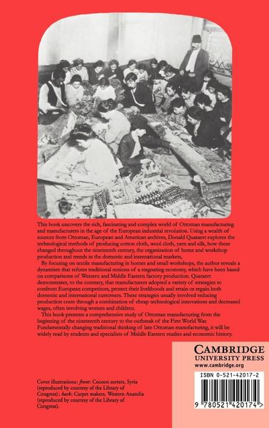 Produktbild: Ottoman Manufacturing in the Age of the Industrial Revolution