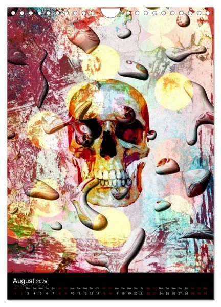 Produktbild: Skulls by Nico Bielow (Wall Calendar 2026 DIN A4 portrait), CALVENDO 12 Month Wall Calendar