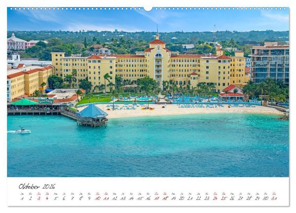 Produktbild: Nassau - Stadt mit karibischem Flair (hochwertiger Premium Wandkalender 2026 DIN A2 quer), Kunstdruck in Hochglanz