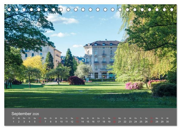 Produktbild: Tessin, zwischen Lago Maggiore und Lugano (Tischkalender 2026 DIN A5 quer), CALVENDO Monatskalender