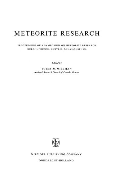 Produktbild: Meteorite Research