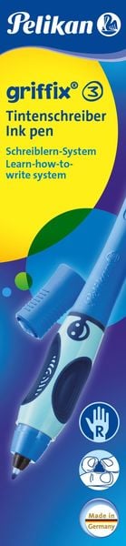 Produktbild: Pelikan Tintenschreiber Griffix&reg; f&uuml;r Rechtsh&auml;nder, Bluesea (Blau)