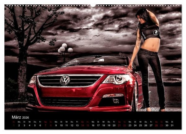 Produktbild: Cars and Girls (hochwertiger Premium Wandkalender 2026 DIN A2 quer), Kunstdruck in Hochglanz
