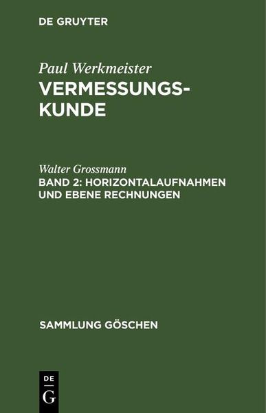 Produktbild: Horizontalaufnahmen und ebene Rechnungen