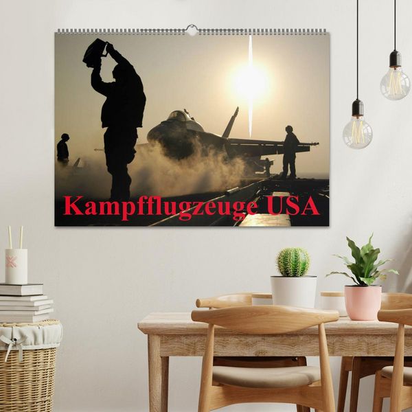 Produktbild: Kampfflugzeuge USA (Wandkalender 2026 DIN A2 quer), CALVENDO Monatskalender