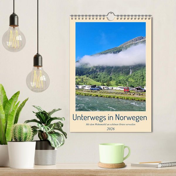 Produktbild: Unterwegs in Norwegen - Mit dem Wohnmobil an sch&ouml;nen Orten verweilen (Wandkalender 2026 DIN A4 hoch), CALVENDO Monatskalender