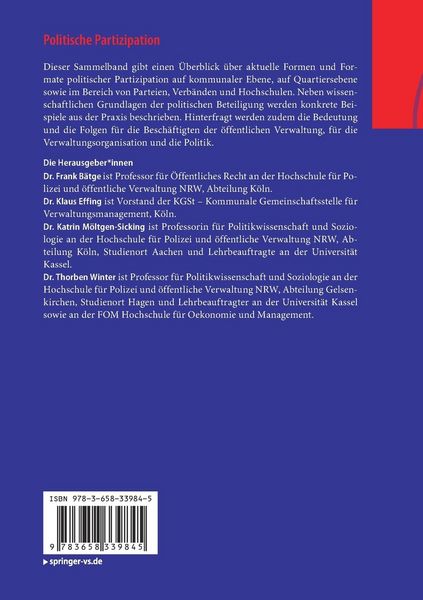 Produktbild: Politische Partizipation