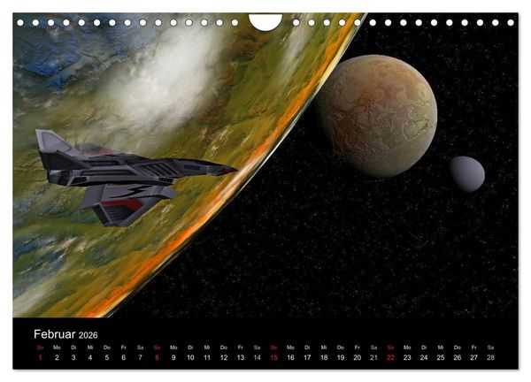 Produktbild: Fantasie-Planeten (Wandkalender 2026 DIN A4 quer), CALVENDO Monatskalender