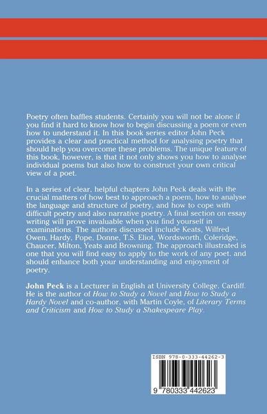 Produktbild: How to Study a Poet