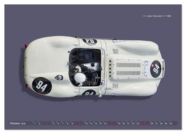 Produktbild: Two-Seater Racing Cars 1950-1960 (Wandkalender 2026 DIN A2 quer), CALVENDO Monatskalender