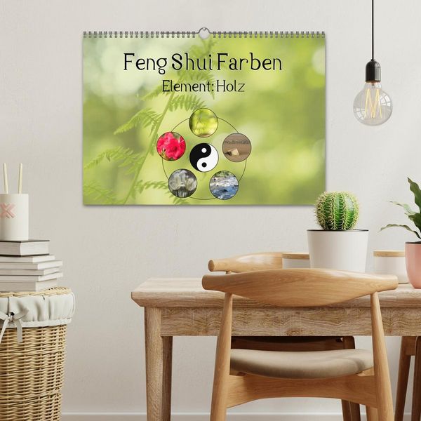 Produktbild: Feng Shui Farben - Element: Holz (Wandkalender 2026 DIN A3 quer), CALVENDO Monatskalender