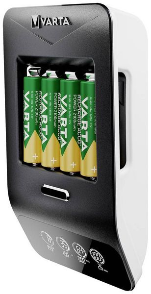Produktbild: Varta LCD Ultra Fast Ch.+ 4x 56706 Rundzellen-Ladeger&auml;t NiMH Micro (AAA), Mignon (AA)