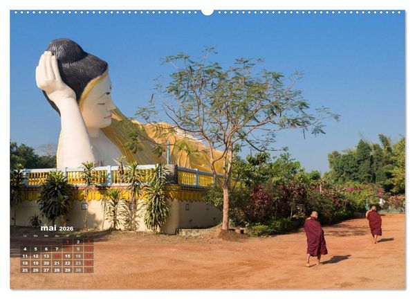 Produktbild: BIRMANIE MYANMAR (Calendrier mural 2026 DIN A2 vertical) calendrier de bureau