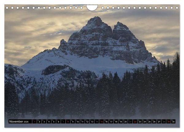 Produktbild: Die Drei Zinnen - Unesco Weltnaturerbe (Wandkalender 2026 DIN A4 quer), CALVENDO Monatskalender