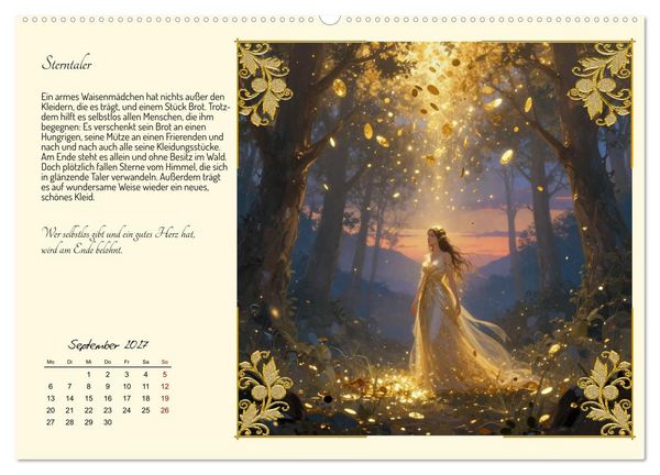 Produktbild: Die sch&ouml;nsten M&auml;rchen (hochwertiger Premium Wandkalender 2027 DIN A2 quer), Kunstdruck in Hochglanz